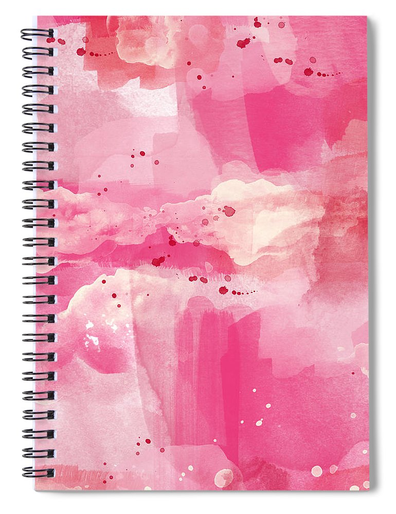 770x1000 Cotton Candy Clouds Abstract Watercolor Spiral Notebook For Sale - Cotton Candy Watercolor