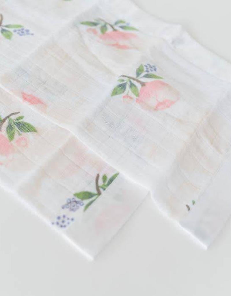 800x1024 Cotton Muslin Security Blanket 2 Pack - Cotton Watercolor