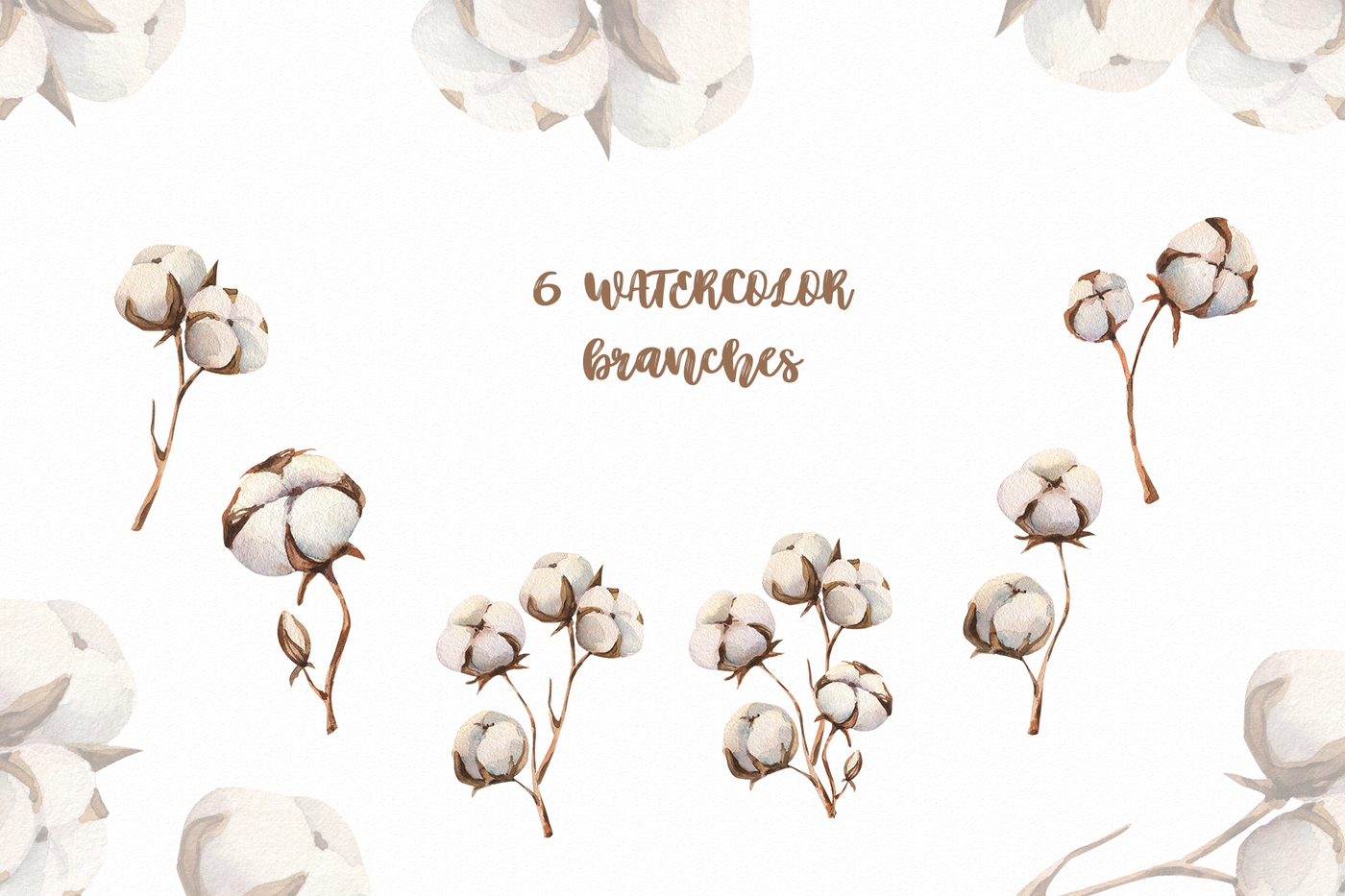 1400x933 Cotton Watercolor Png Clipart By Springartshop - Cotton Watercolor