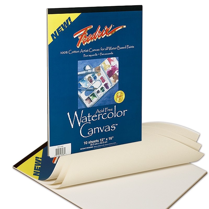 800x800 Fredrix Artist Watercolor Canvas Pads 100% Cotton - Cotton Watercolor