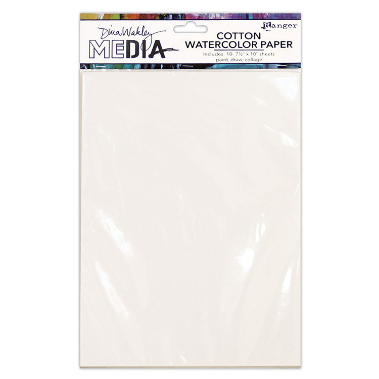 750x750 Ranger Ink Dina Wakely Media Cotton Watercolor Paper Pack - Cotton Watercolor