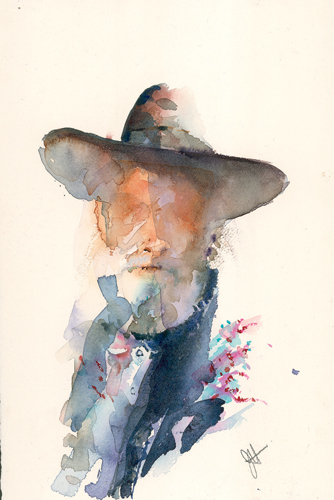 334x500 Jean Haines Teaches Us How To Paint Loose, Expressive Watercolors - Cowboy Watercolor