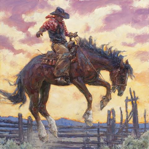 480x480 Paintings Amp Watercolors Western Art By Cowboy Artist Loren Entz - Cowboy Watercolor