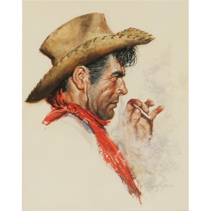700x700 Tom Ryan, Watercolor And Acrylic. Cowboy Artists Of America. - Cowboy Watercolor