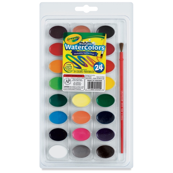 600x600 Crayola Washable Watercolor Pan Sets - Crayola Watercolors