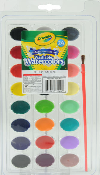 334x582 Crayola Washable Watercolors 24ct - Crayola Watercolors