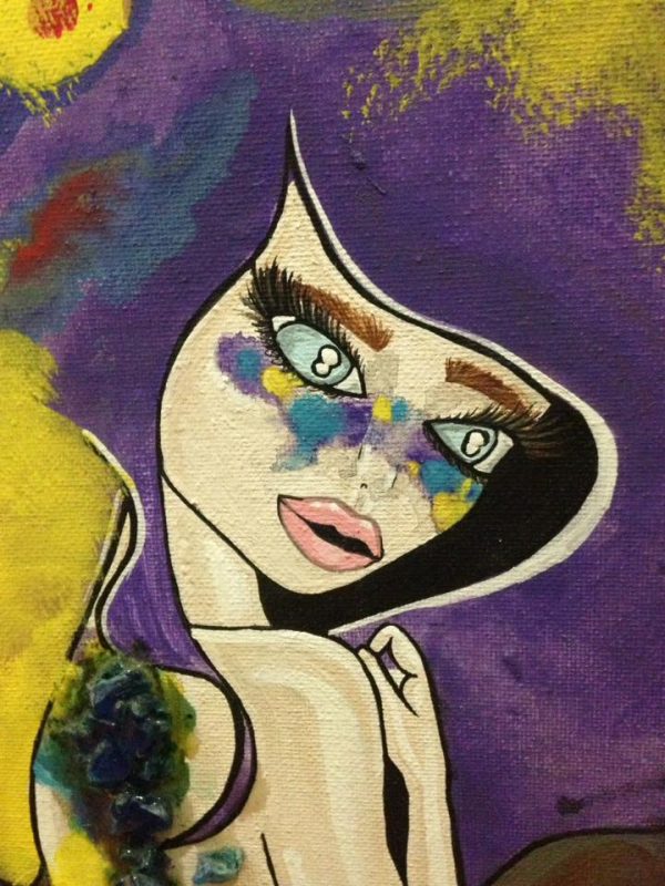 600x800 Crazy Lace Acrylic Amp Watercolour Painting Rhea Designs - Crazy Watercolor