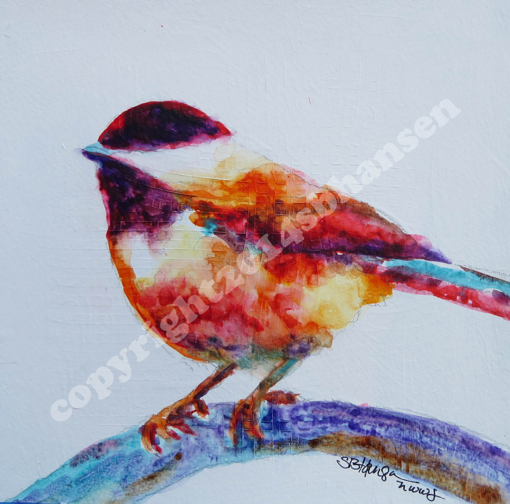 2167x2142 Chickadee Paintings Sbhansen Art - Crazy Watercolor