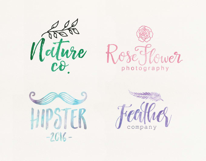 680x532 Create Feminine Watercolors Logo By Theblueisland - Create Watercolor Logo