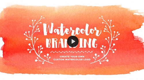 500x279 Watercolor Branding Create Your Own Custom Watercolor Logo - Create Watercolor Logo