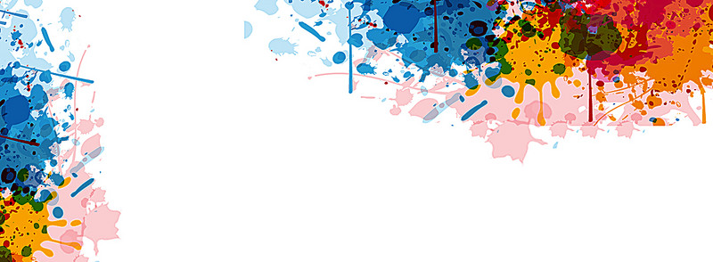 800x294 Creative Watercolor Splatter Background, Watercolor, Splash - Creative Watercolor