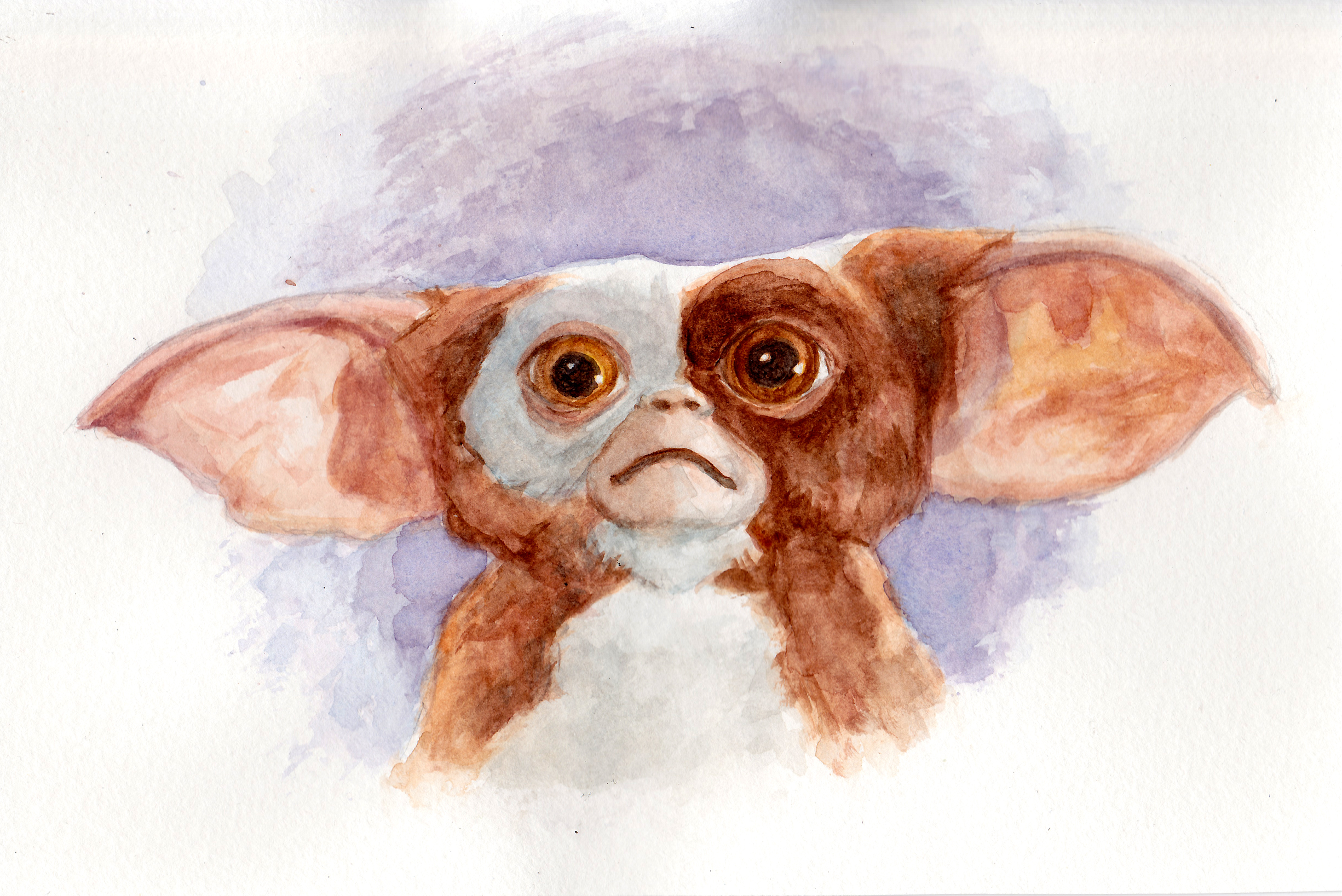 2451x1637 Gizmo Watercolor - Creepy Watercolor