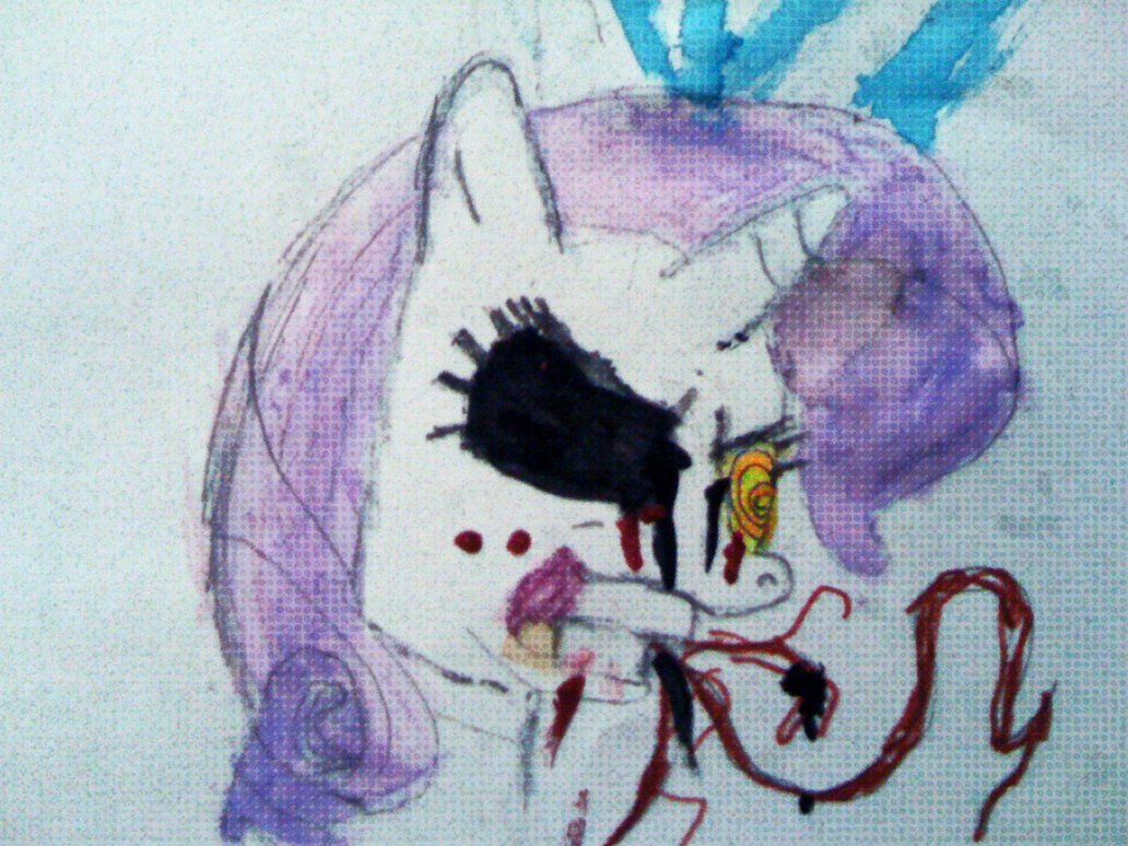 1032x774 Watercolor Creepy Rarity By Generalhound - Creepy Watercolor