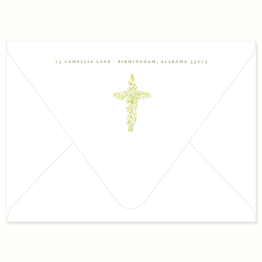 1000x1000 Watercolor Cross Invitation Calabash Card Co. - Cross Watercolor