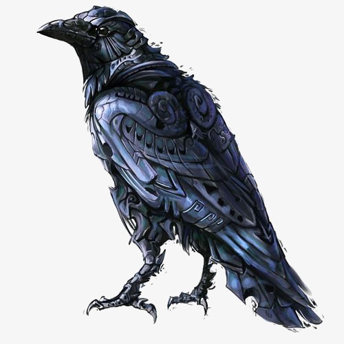 500x500 Crow, Hand Painted Crow, Cartoon Crow, Watercolor Crow Png Image - Crow Watercolor