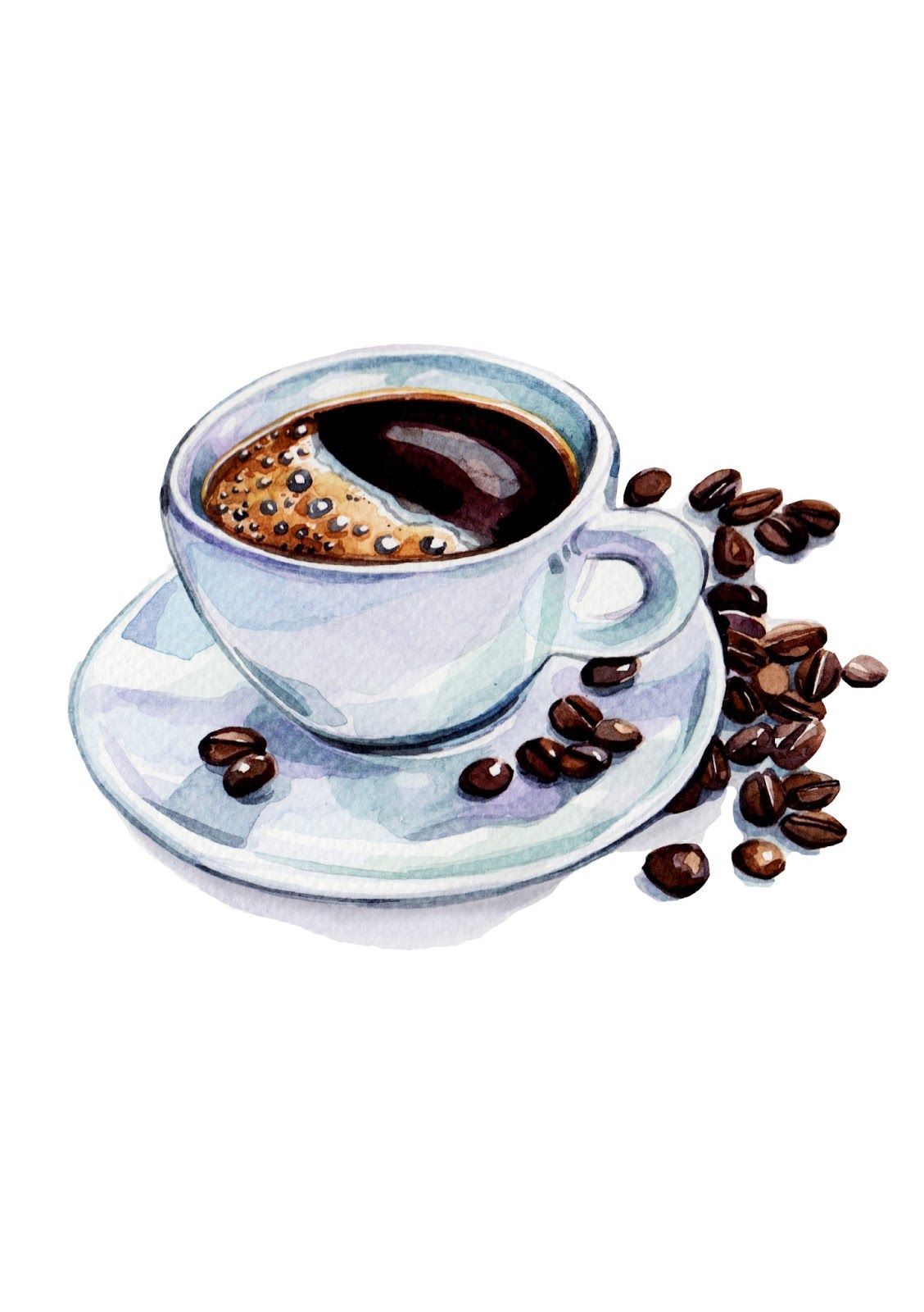 1128x1600 Pix For Gt Coffee Cup Watercolor Paintings Canvas Paintings - Cup Watercolor