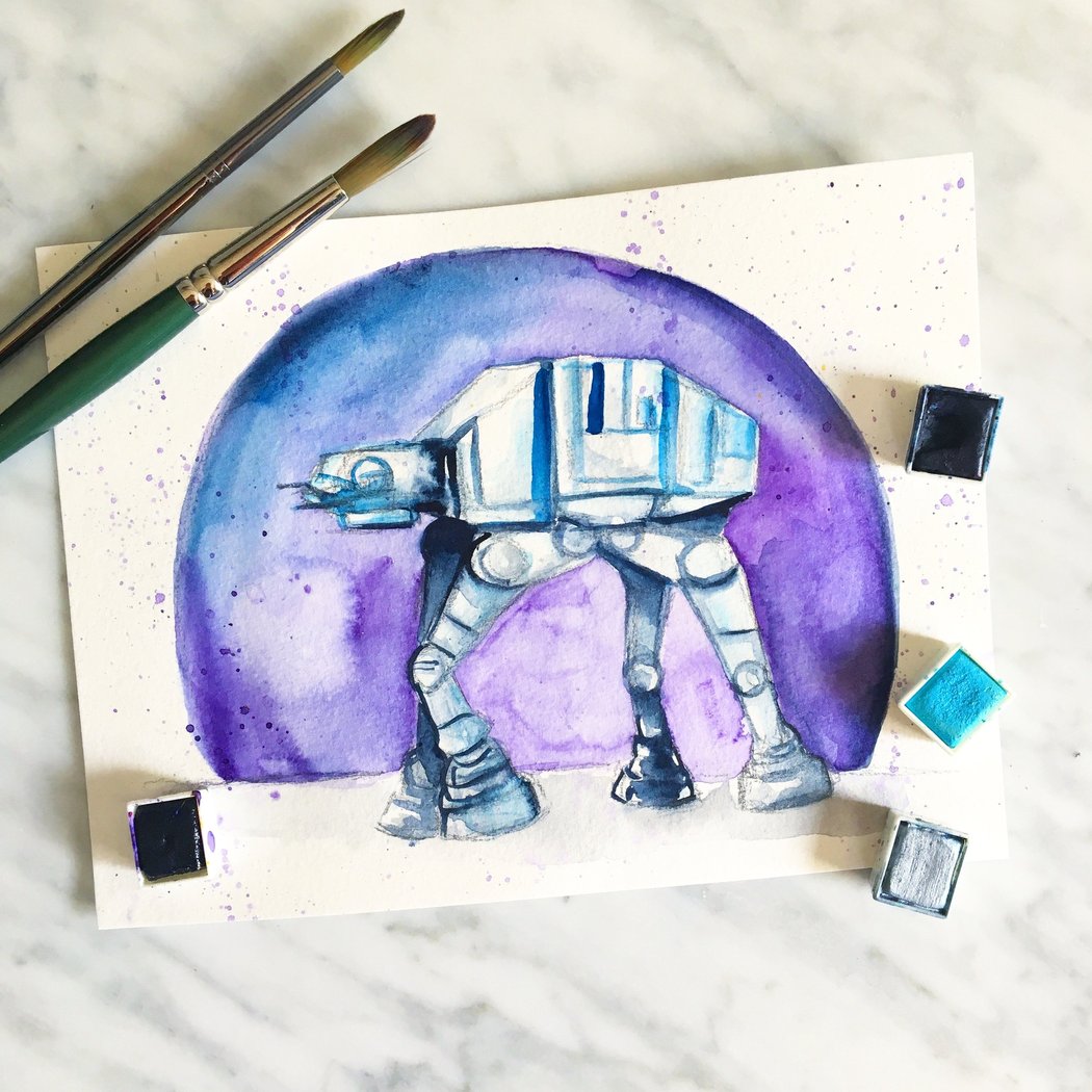 1050x1050 Custom Watercolor Fan Art Kimposed - Custom Watercolor