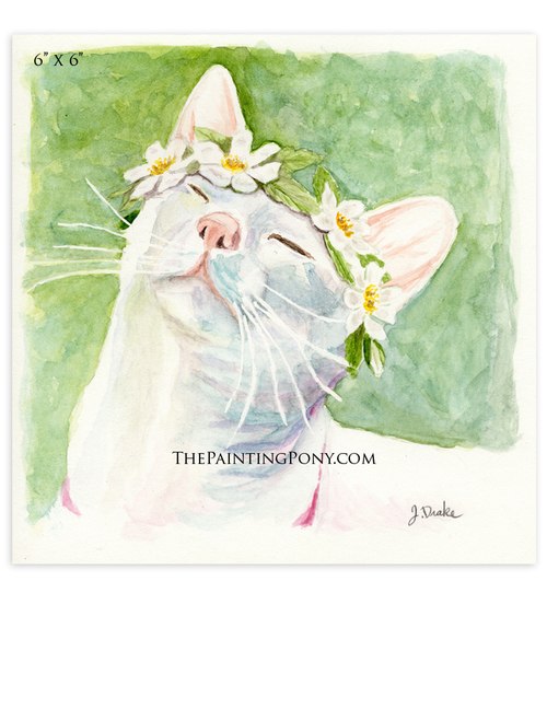 500x648 Custom Watercolor Horse Or Pet Portrait - Custom Watercolor