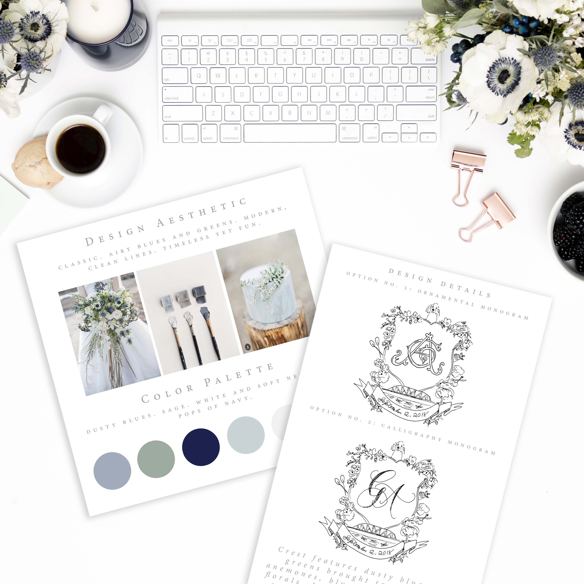 2048x2048 Custom Watercolor Wedding Crest - Custom Watercolor