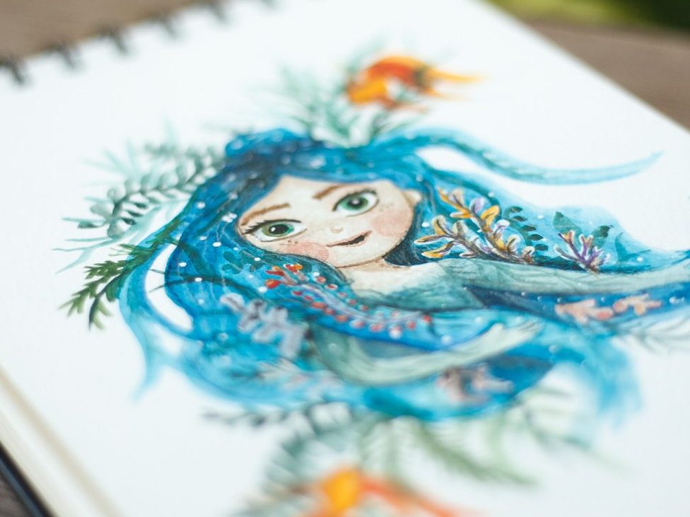 976x731 Custom Watercolor Portraits By Warm Squirrel - Custom Watercolor