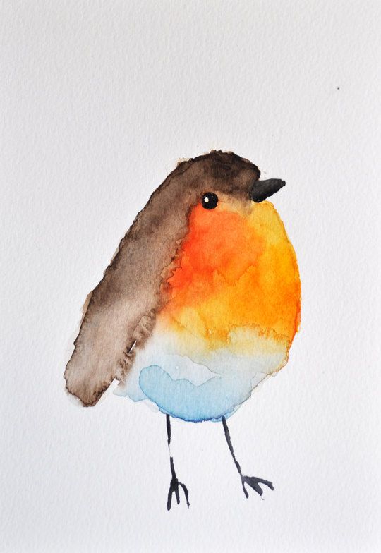 540x784 Original Watercolor Painting - Cute Watercolor