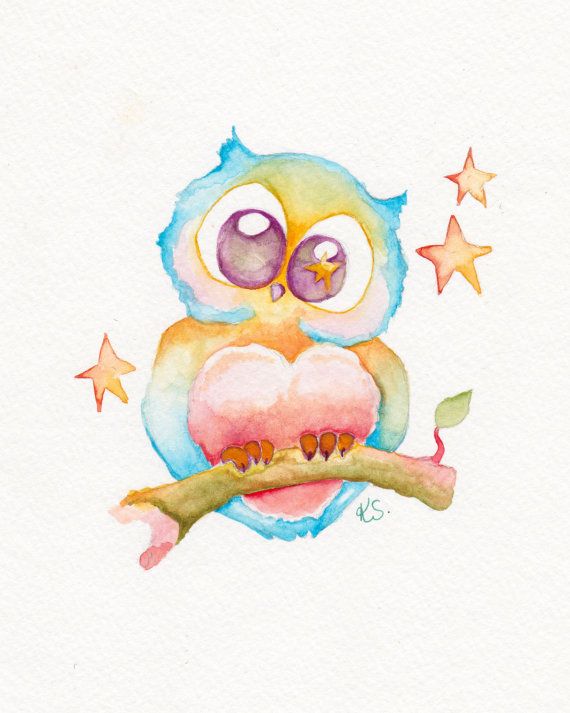 570x713 Cute Watercolor Paintings - Cute Watercolor Paintings