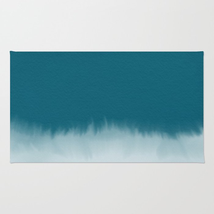 700x700 Dark Cyan Watercolor Rug By Sunnasavita Society6 - Cyan Watercolor