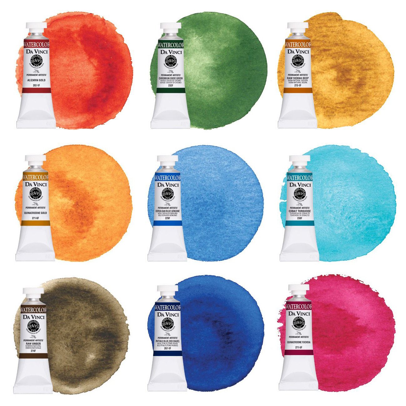 1300x1300 Da Vinci Professional Watercolours 15ml - Da Vinci Watercolor