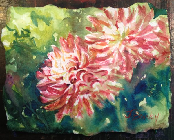 600x481 Dahlia Watercolor Painting Tutorial - Dahlia Watercolor
