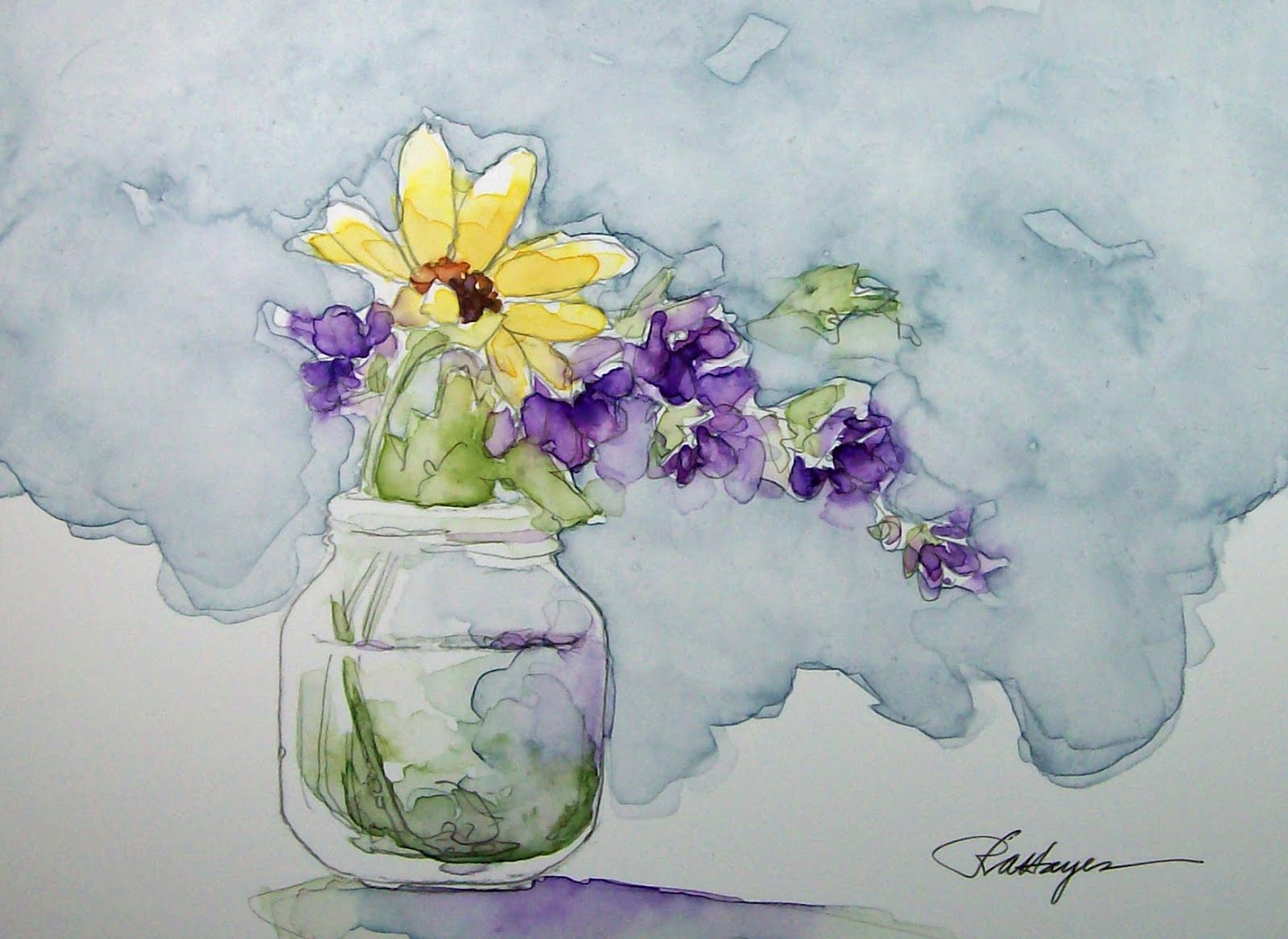 1600x1167 Daily Watercolors Floral Watercolor Painting - Daily Watercolor
