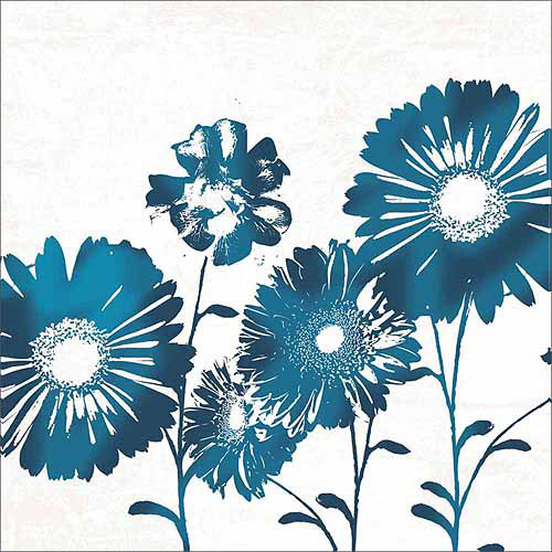 500x500 Vector Graphic Silhouette Daisy Flower Watercolor Floral - Daisy Flower Watercolor