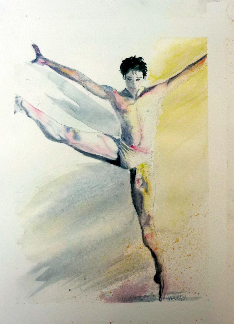 818x1129 The Dancer Watercolor Etsy - Dancer Watercolor