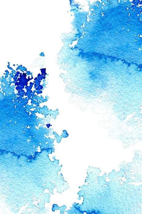 467x700 Abstract Dark Blue Watery Frame.aquatic Backdrop.ink Drawing - Dark Blue Watercolor