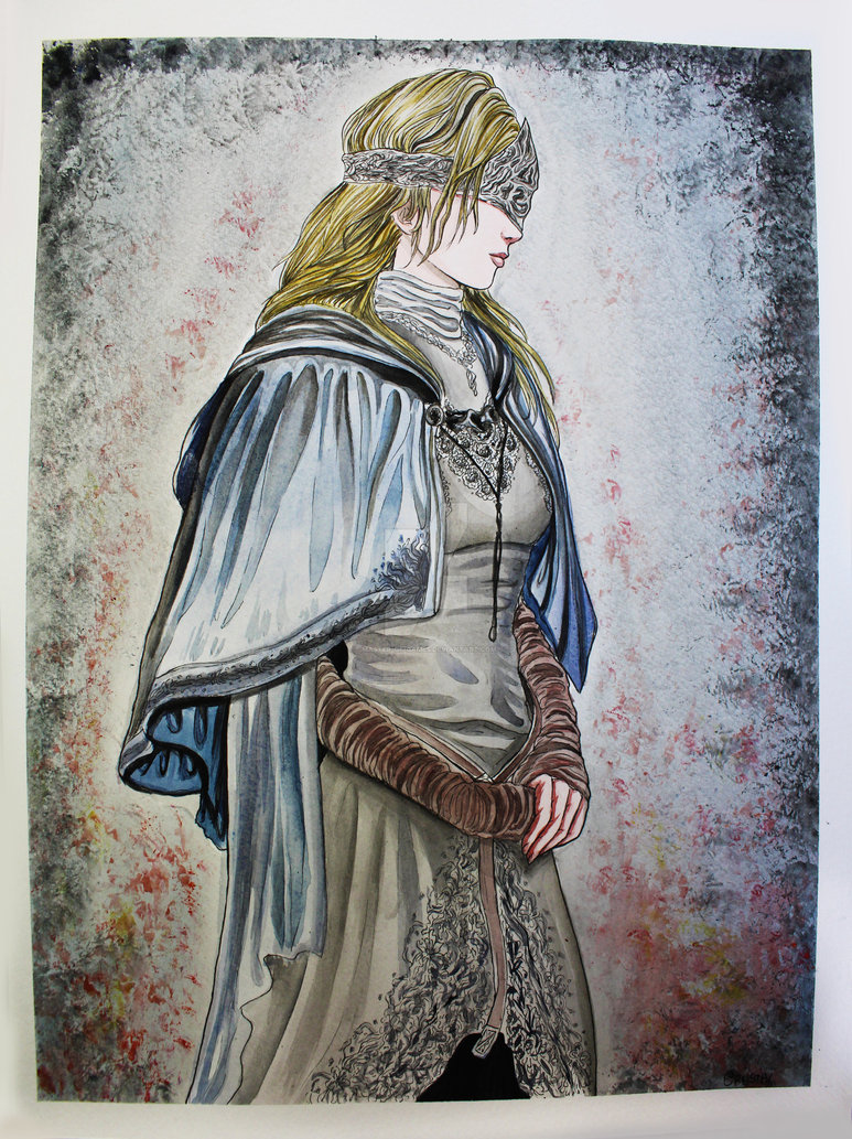 773x1033 Fire Keeper (2) Dark Souls Iii By Master Of Games - Dark Souls Watercolor