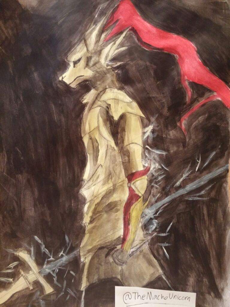 768x1024 Ornstein Watercolor Painting Dark Souls Amino - Dark Souls Watercolor
