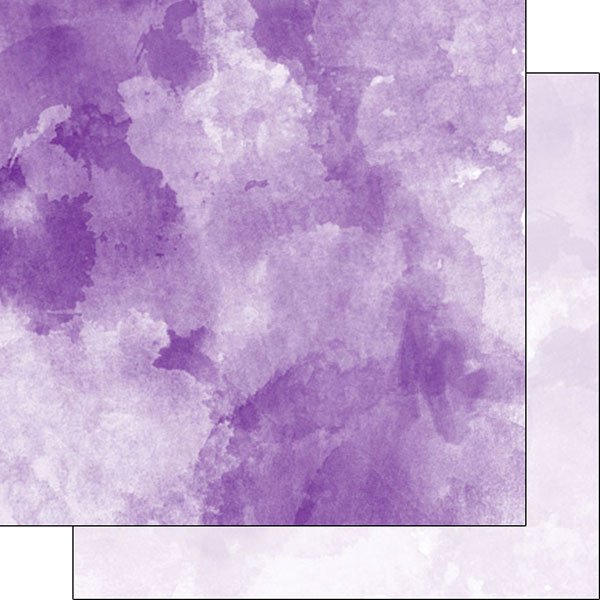 600x600 Scrapbook Customs Dark Purple And Light Purple Watercolor Paper - Dark Watercolor