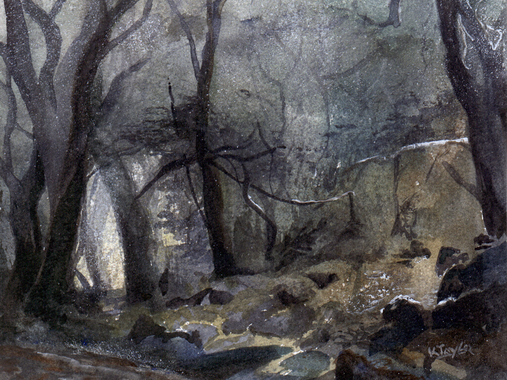 1024x768 Dark Watercolor Paintings - Dark Watercolor Painting