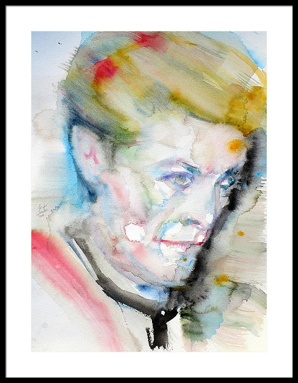 600x772 David Bowie - David Bowie Watercolor