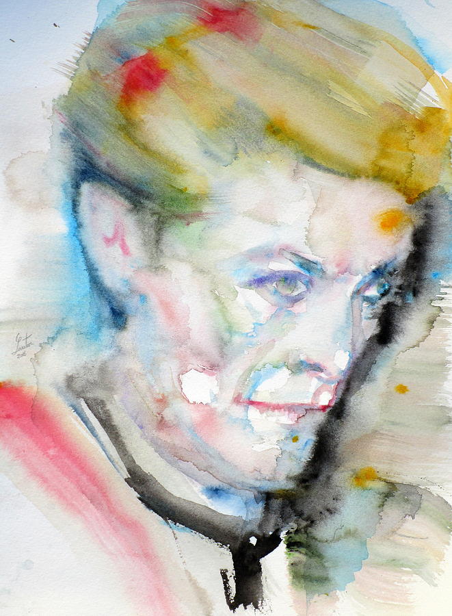 661x900 David Bowie - David Bowie Watercolor
