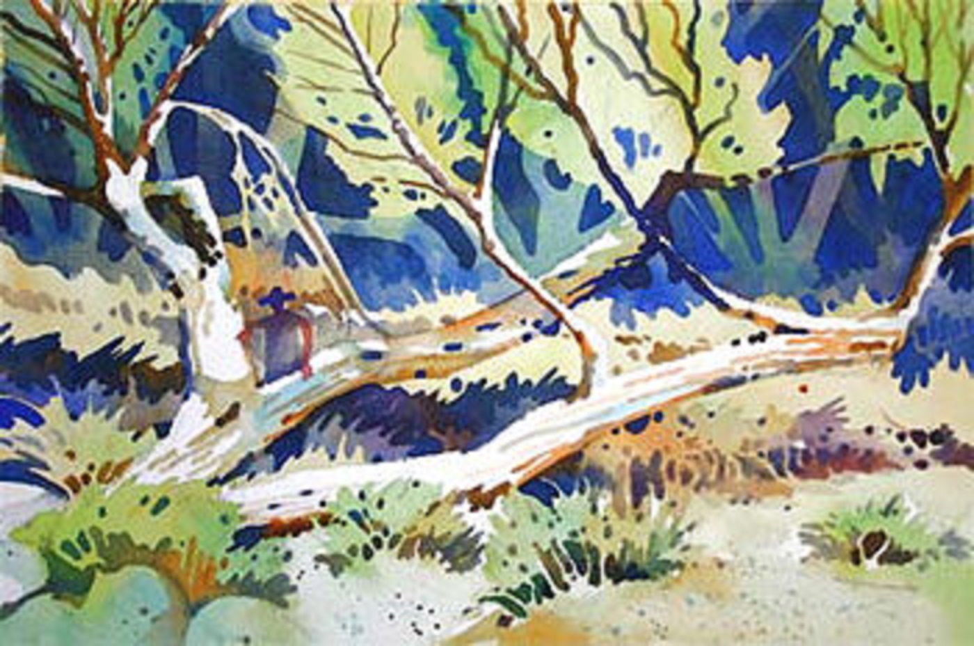 1400x928 David Musser Winter Spring 2009 - David Watercolor