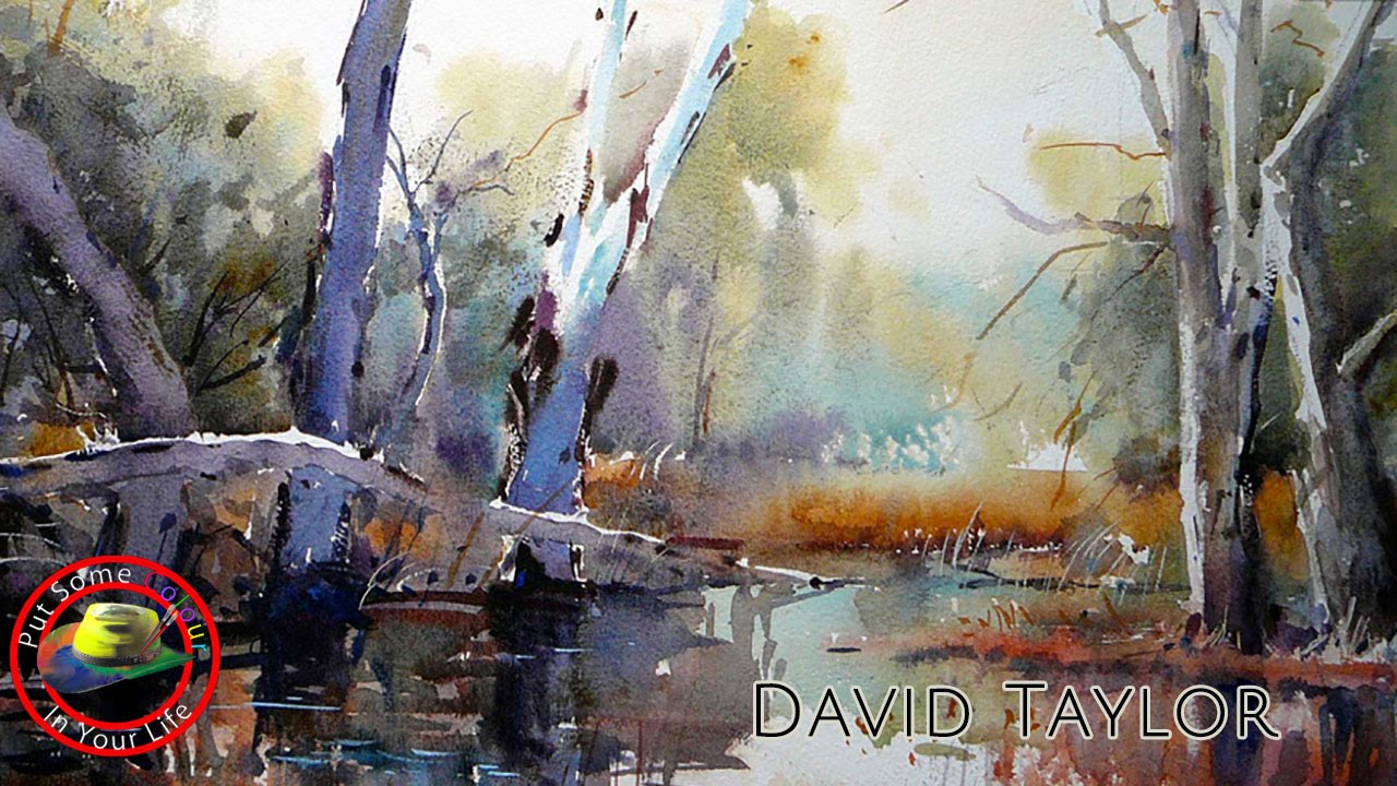 1280x720 David Taylor Paints Wonderful Water Colour Town Scene - David Watercolor
