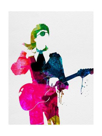 338x450 David Watercolor Art Print By Lora Feldman - David Watercolor