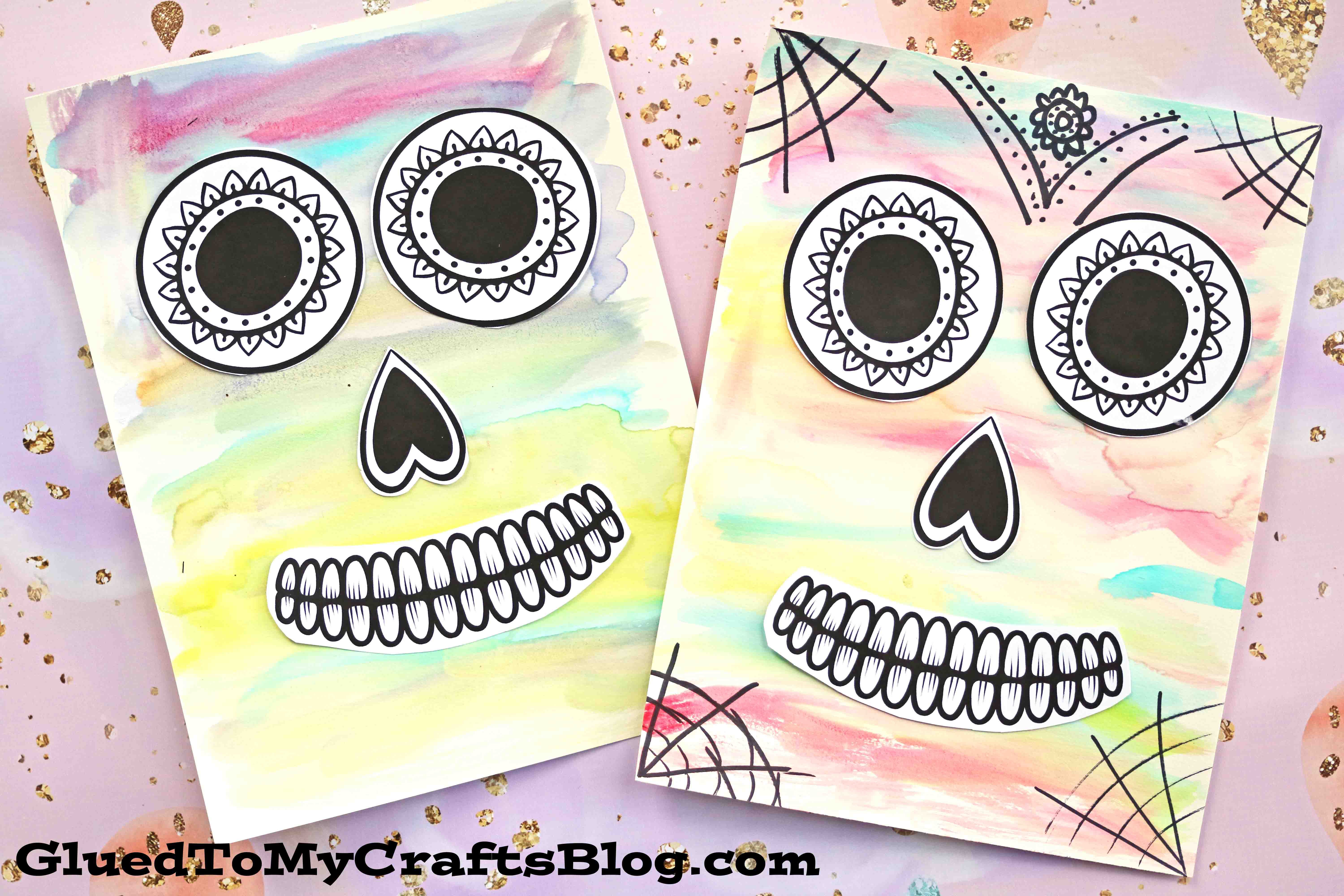 6000x4000 Watercolor Sugar Skull - Day Of The Dead Watercolor