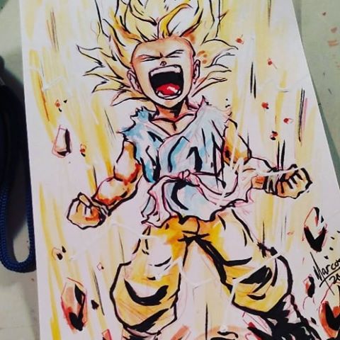 480x480 Images About - Dbz Watercolor