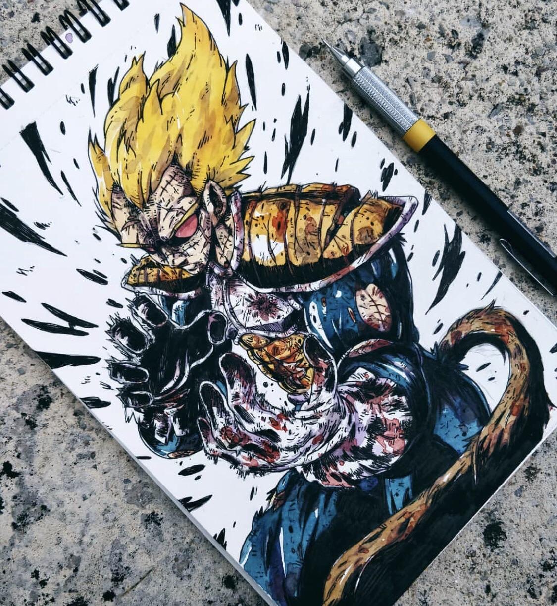 1125x1222 Watercolor, Ig Roursdreamin Dbz - Dbz Watercolor