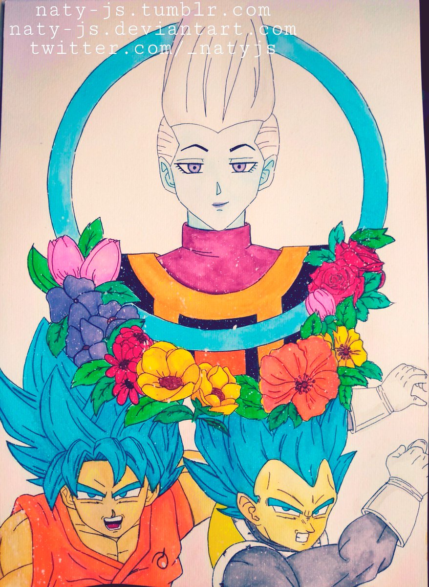 878x1200 Naty Js On Twitter The Master And His Pupils ~ - Dbz Watercolor
