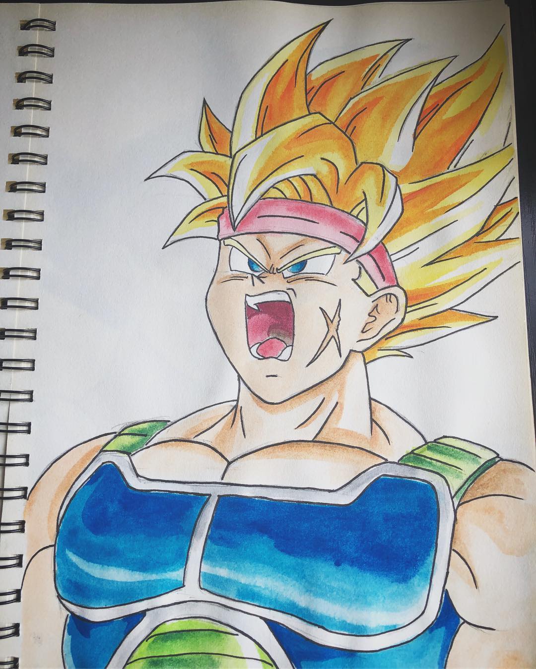 1080x1349 Saiyan2 - Dbz Watercolor