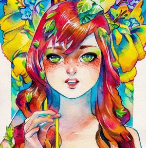 300x304 Artist Makes Watercolor Versions Of Dc Comics, Marvel Comics, And - Dc Comics Watercolor