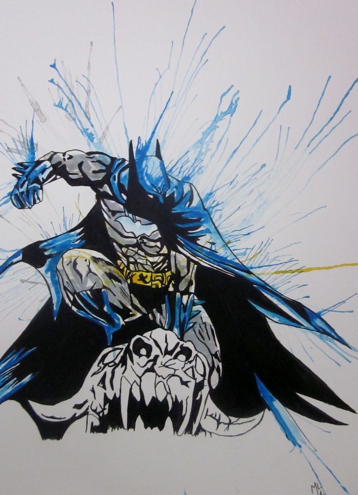 723x1000 Batman,dc,watercolor,a3,batman,art,artwork,painting,drawing,comic - Dc Comics Watercolor