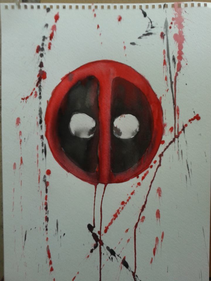 720x960 Deadpool Watercolor Painting By Shrapnel92 - Deadpool Watercolor
